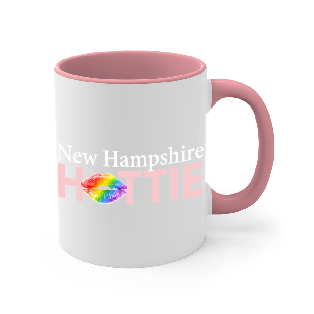 New Hampshire Hottie with rainbow lips 80#- Hottie Collection-Mug / Coffee Cup