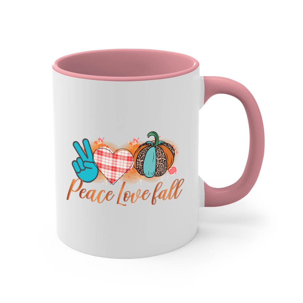 Peace Love Fall 466#- fall-Mug / Coffee Cup