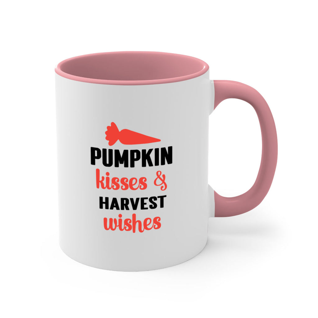 Pumpkin kisses harvest wishes 524#- fall-Mug / Coffee Cup