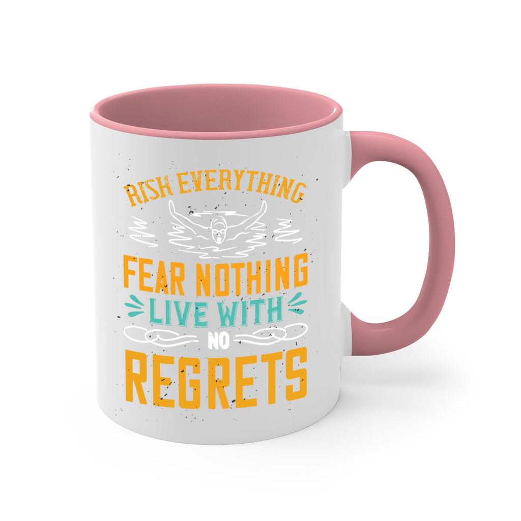 RISK EVERYTHING FEAR NOTHING 550#- swimming-Mug / Coffee Cup