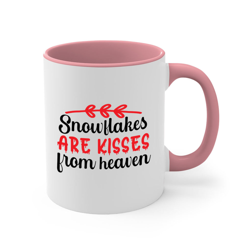 Snowflakes are kisses from heaven 376#- winter-Mug / Coffee Cup