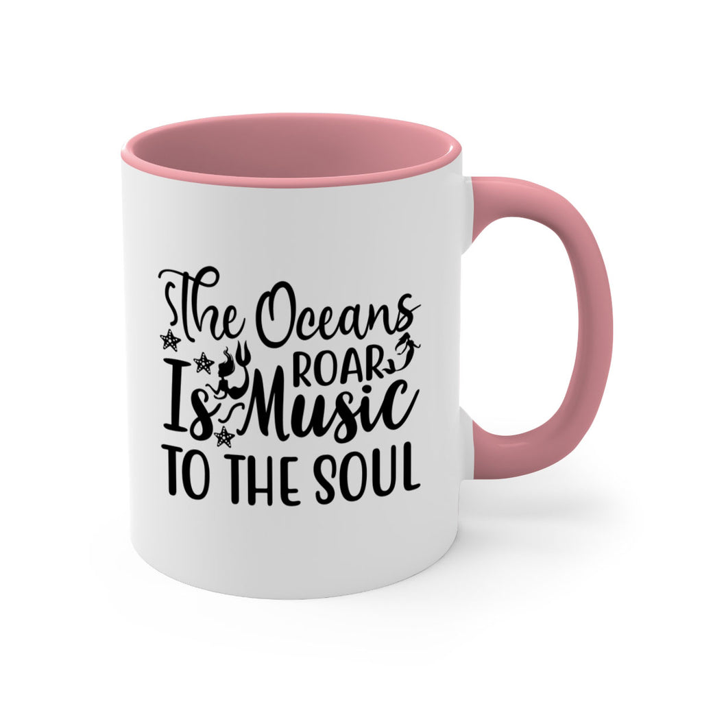 THE OCEANS ROAR IS MUSIC 632#- mermaid-Mug / Coffee Cup