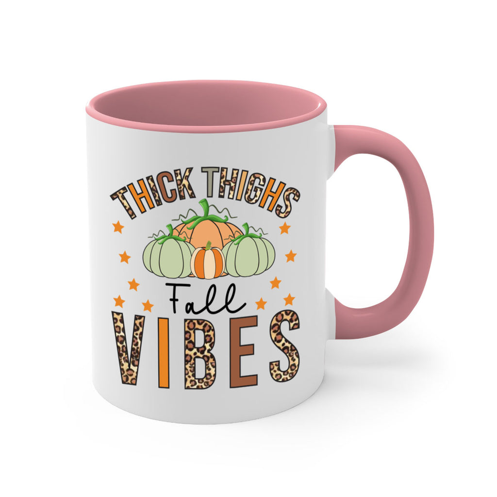 Thick Thighs Fall vibes 614#- fall-Mug / Coffee Cup