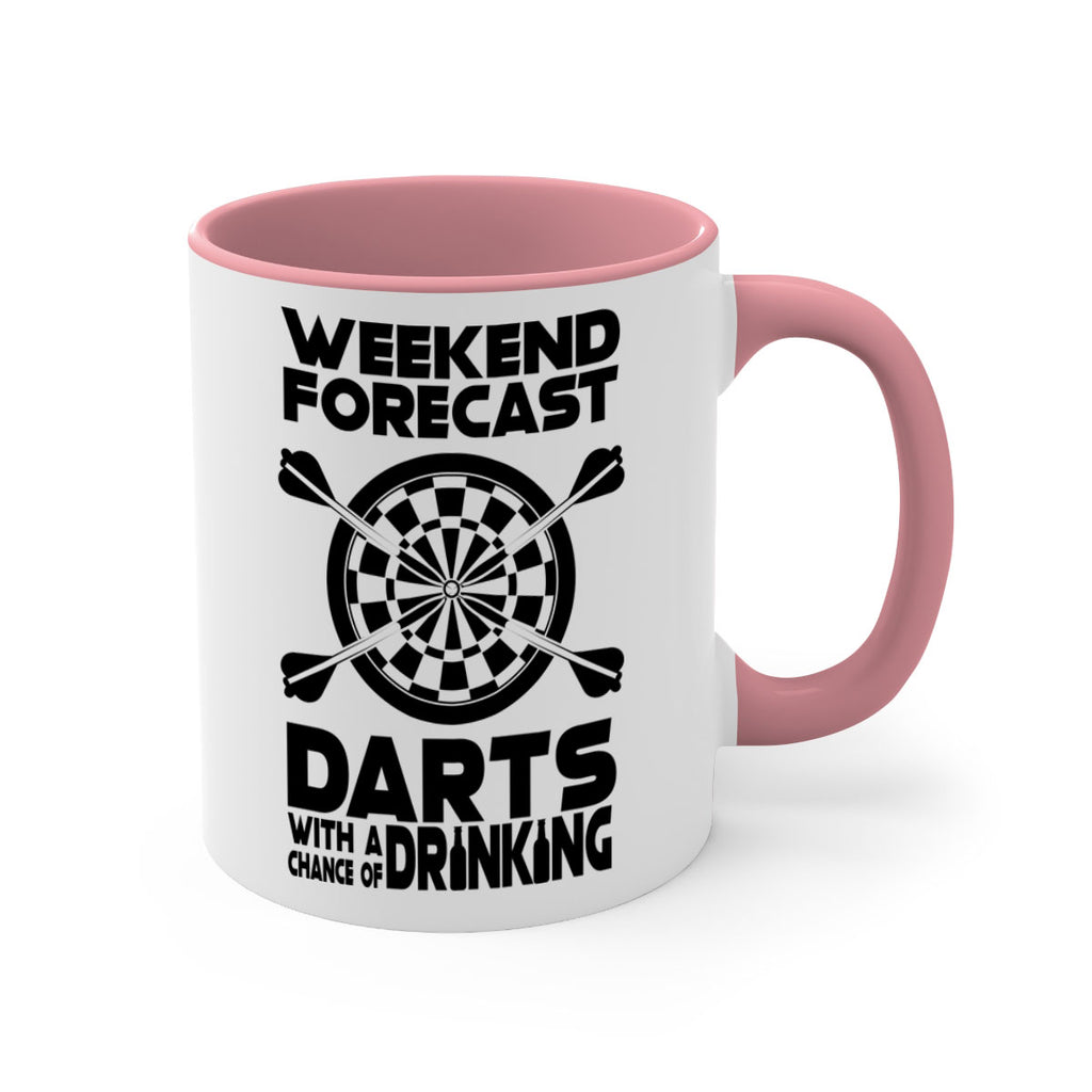 Weekend forecast Darts with a chance of drinking 110#- darts-Mug / Coffee Cup