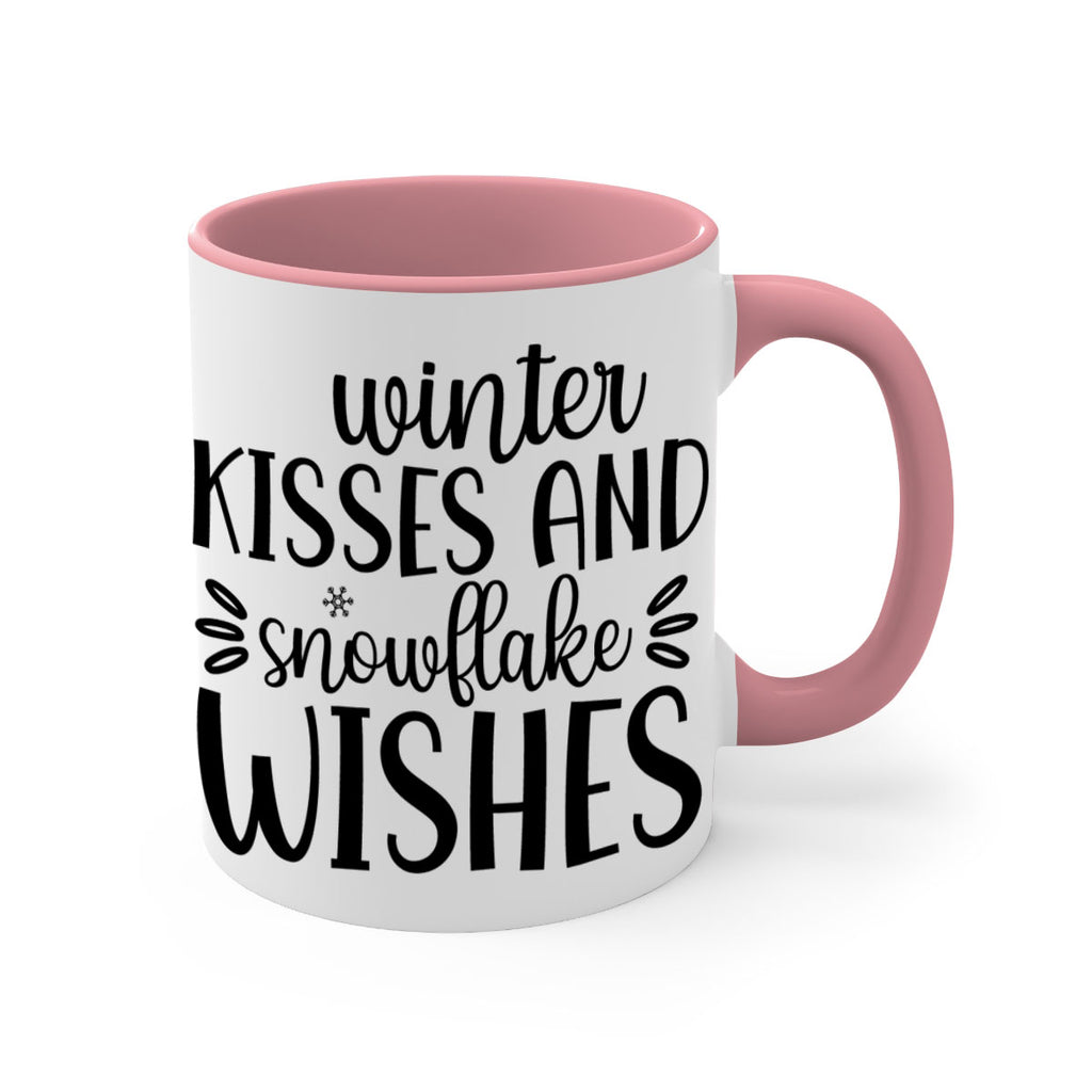 Winter Kisses And Snowflake Wishes517#- winter-Mug / Coffee Cup