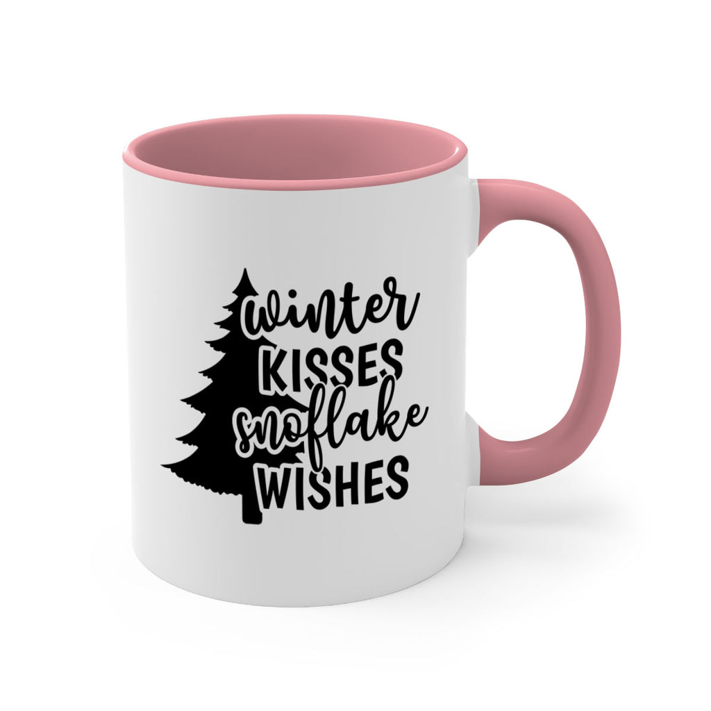 Winter Kisses Snoflake Wishes518#- winter-Mug / Coffee Cup