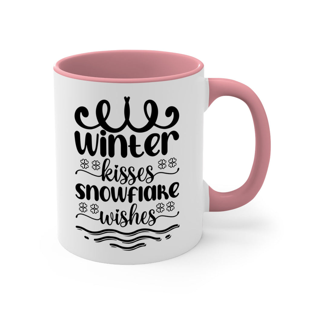 Winter Kisses Snowflake Wishes 562#- winter-Mug / Coffee Cup