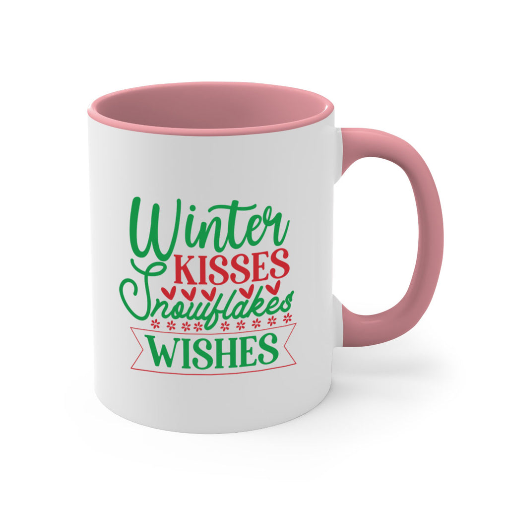 Winter Kisses Snowflakes Wishes 522#- winter-Mug / Coffee Cup