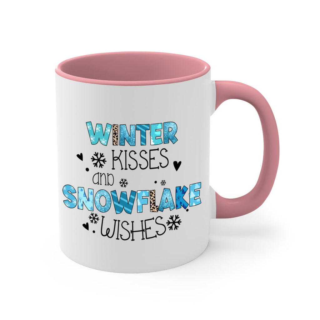 Winter kisses and snowflake wishes 571#- winter-Mug / Coffee Cup