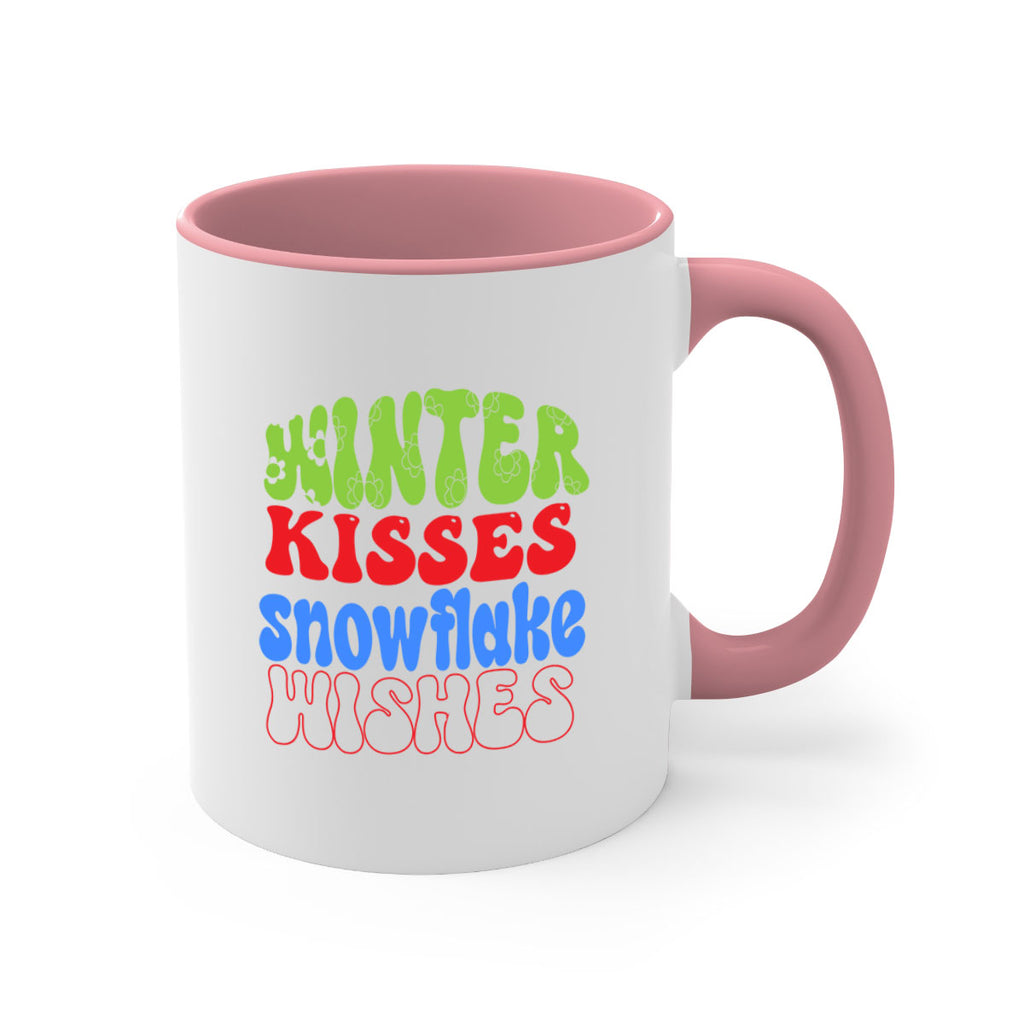 Winter kisses snowflake wishes 520#- winter-Mug / Coffee Cup