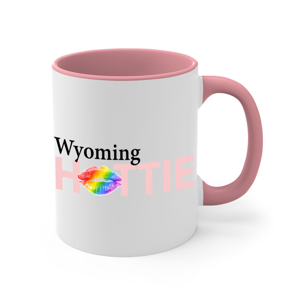 Wyoming Hottie with rainbow lips 50#- Hottie Collection-Mug / Coffee Cup
