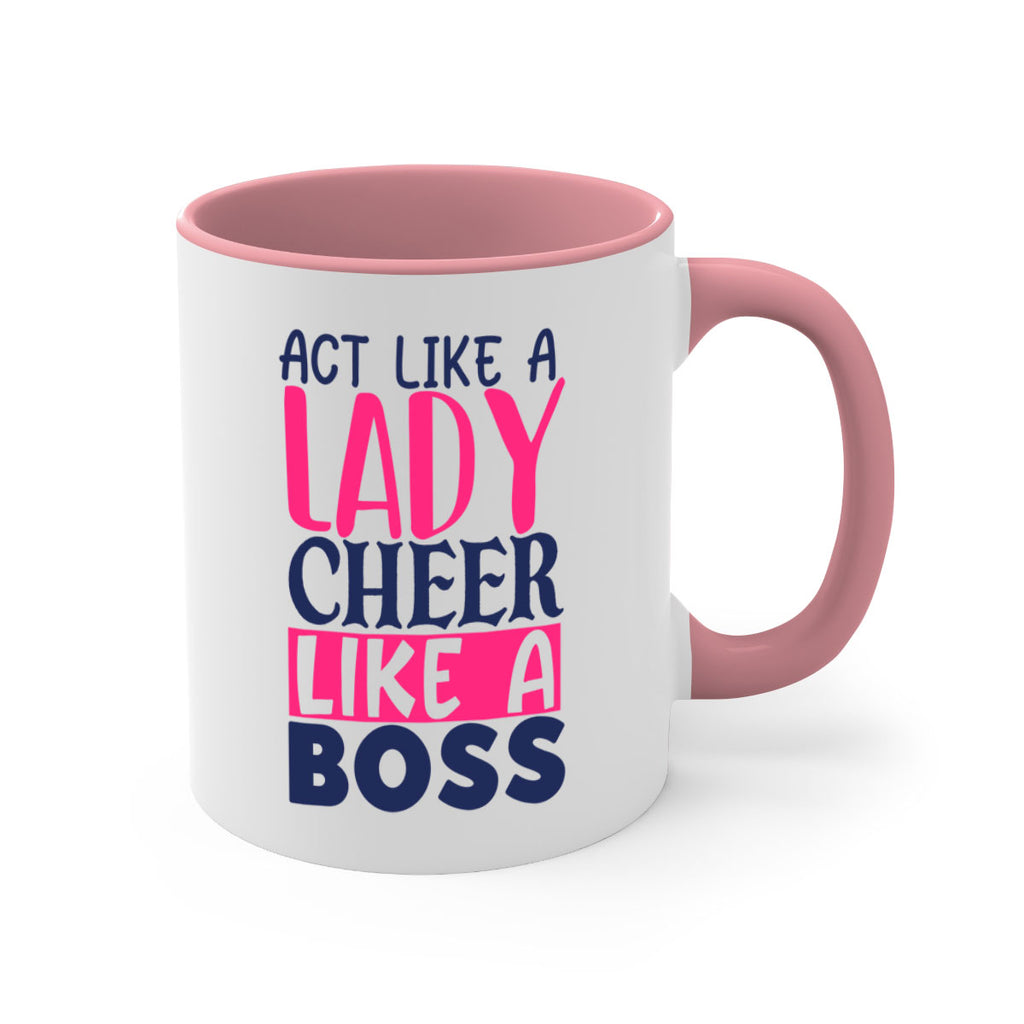 act like a lady cheer like a boss 1747#- cheer-Mug / Coffee Cup