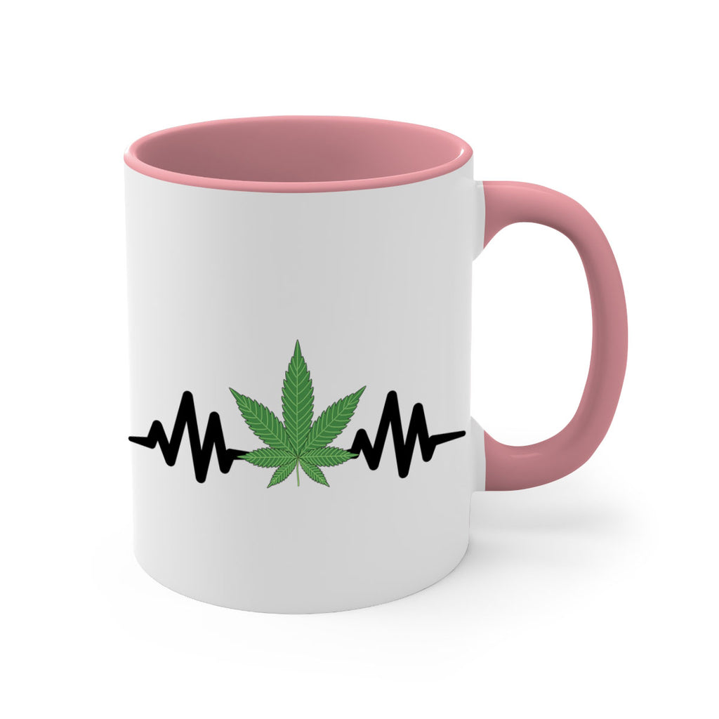 cannabis heartbeat 46#- marijuana-Mug / Coffee Cup