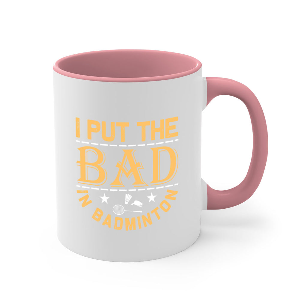 i 1056#- badminton-Mug / Coffee Cup