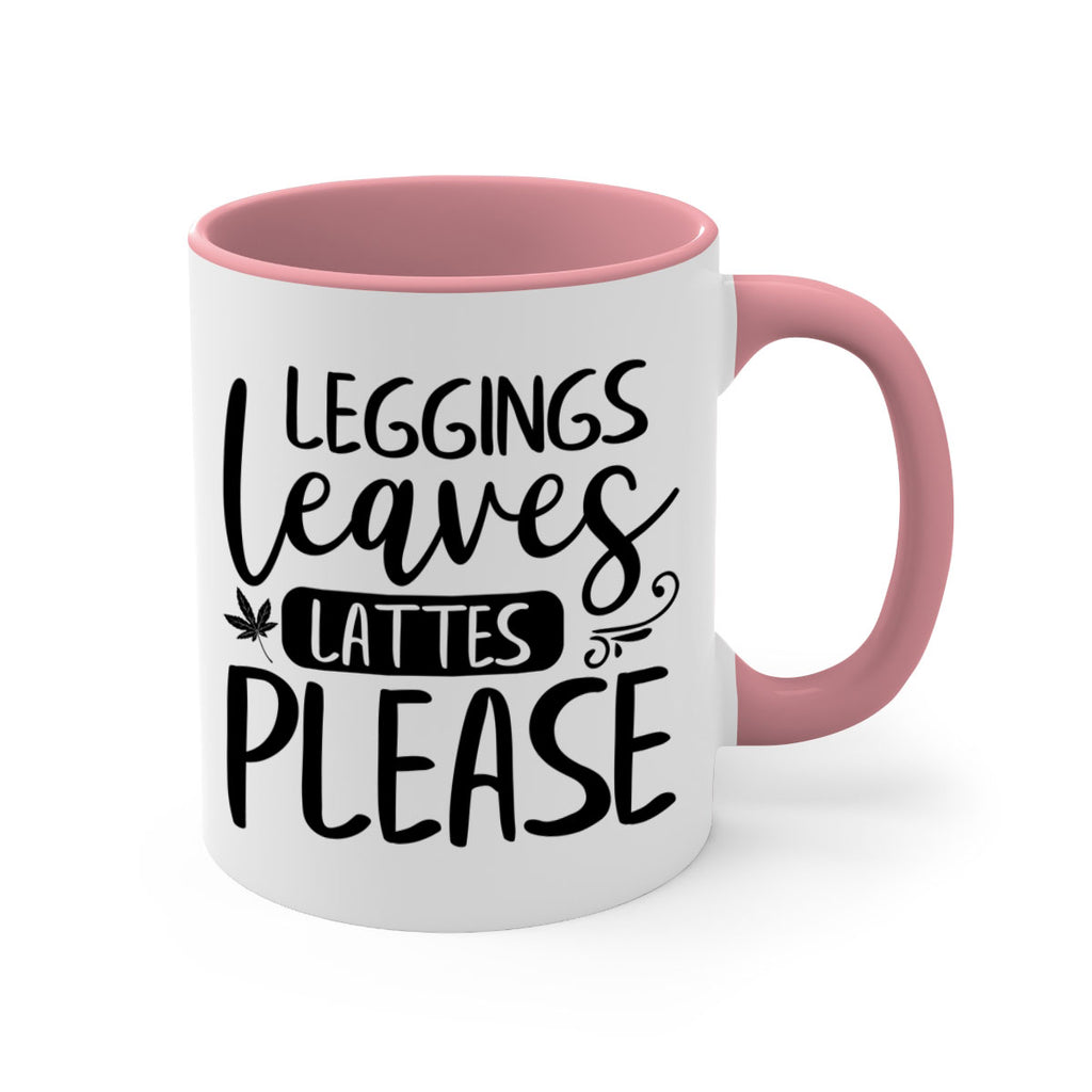 leggings leaves lattes please 396#- fall-Mug / Coffee Cup