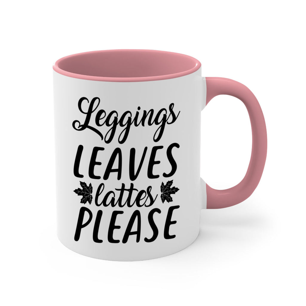 leggings leaves lattes please 397#- fall-Mug / Coffee Cup
