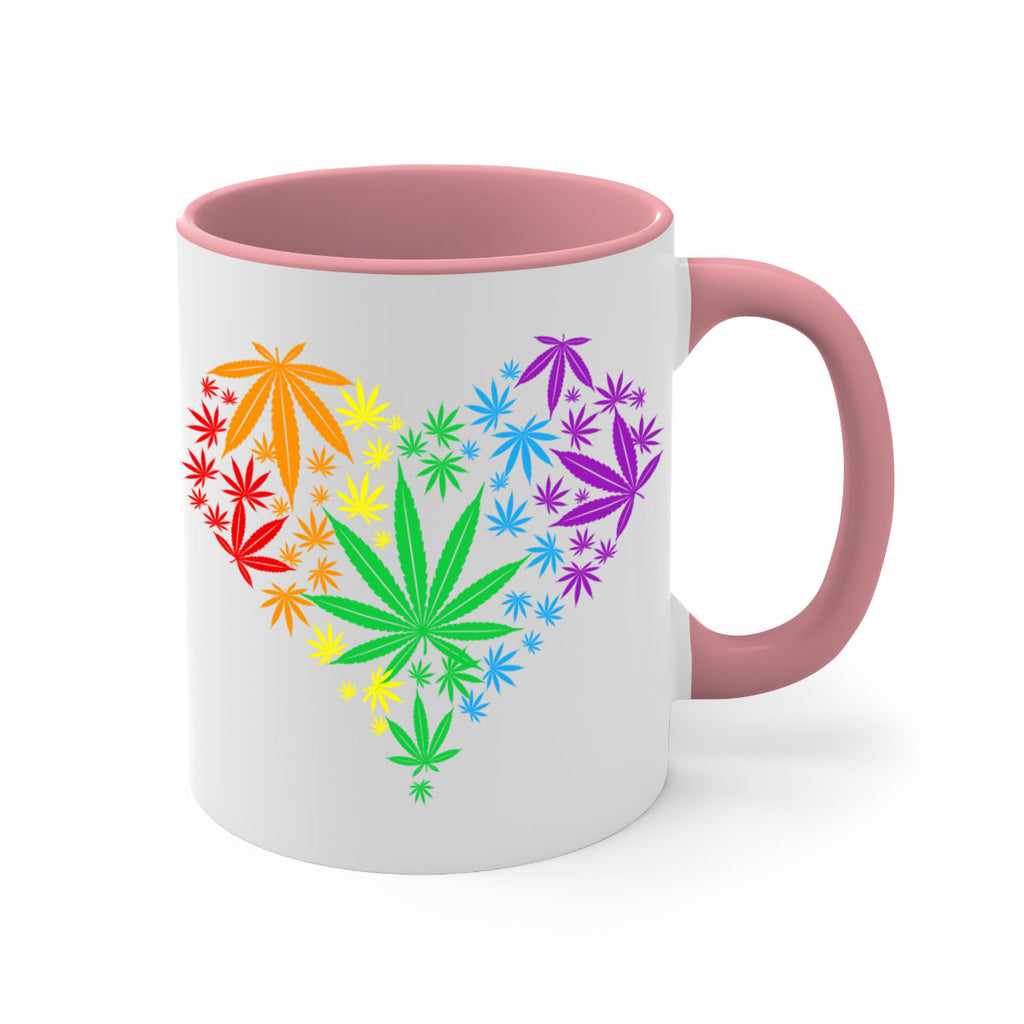 marijuana heart 200#- marijuana-Mug / Coffee Cup