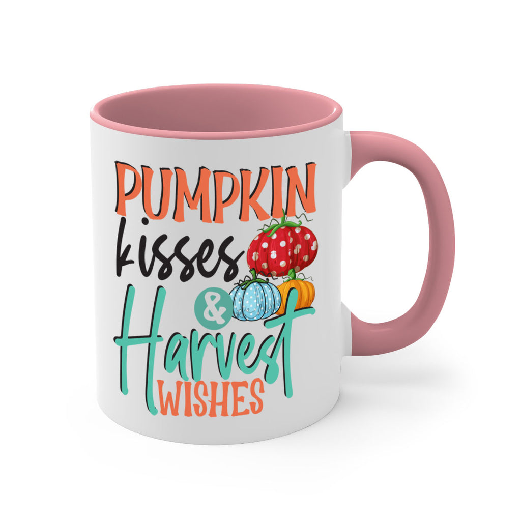 pumpkin kisses harvest wishes 526#- fall-Mug / Coffee Cup