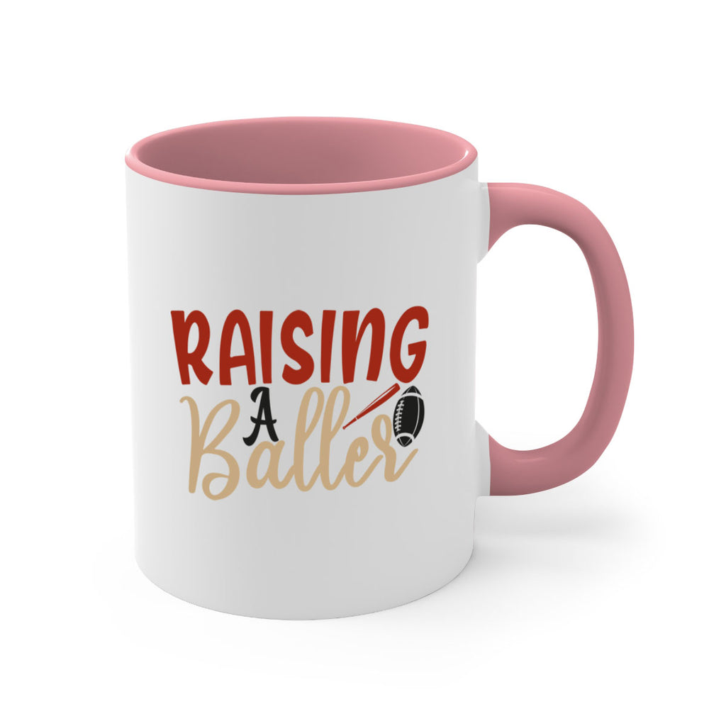 raising a baller 2278#- softball-Mug / Coffee Cup