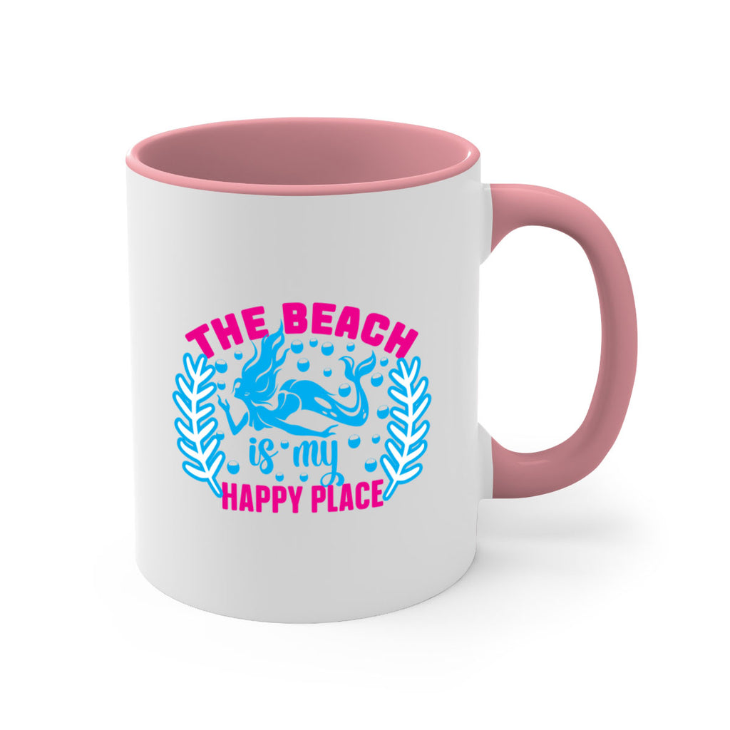 the beach is my happy place 626#- mermaid-Mug / Coffee Cup