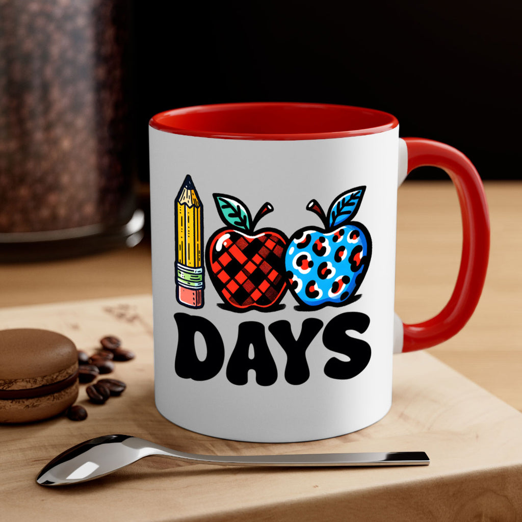 100th day of school Apple 38#- 100 days-Mug / Coffee Cup