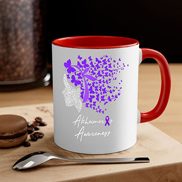 Alzheimers Awareness Shirt Alzheimers Purple Butterflies 23#- alzheimers-Mug / Coffee Cup