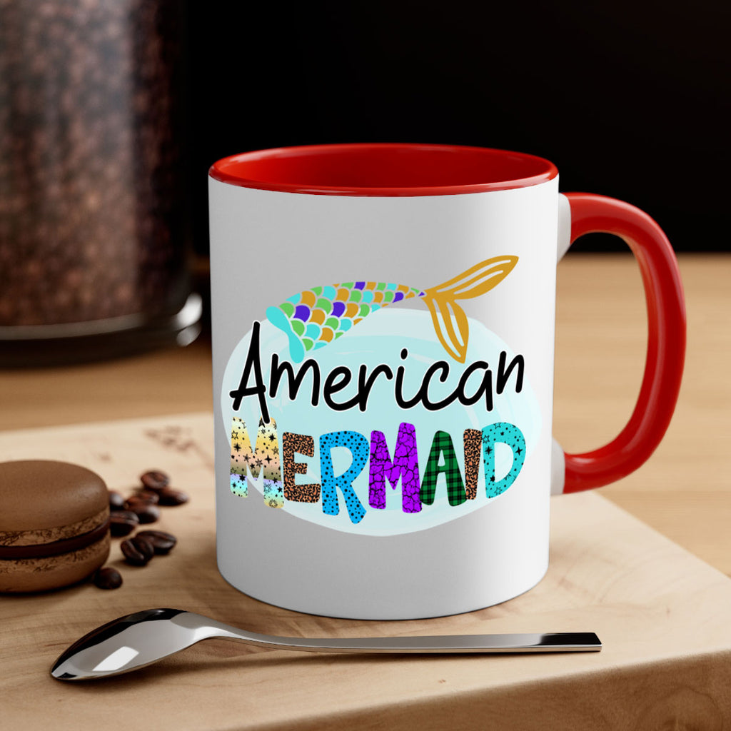 American Mermaid 14#- mermaid-Mug / Coffee Cup