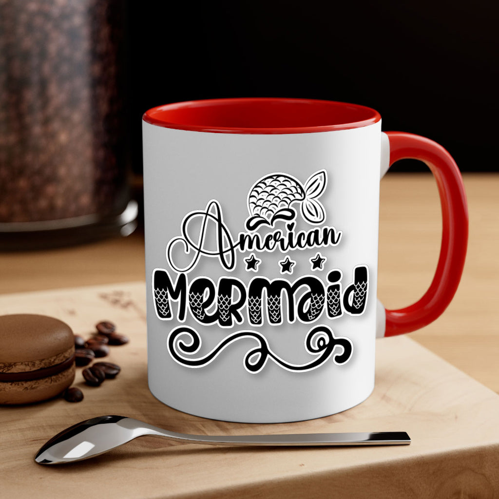 American Mermaid 15#- mermaid-Mug / Coffee Cup