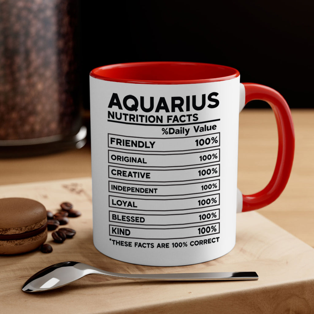 Aquarius Nutrition Facts 67#- zodiac-Mug / Coffee Cup