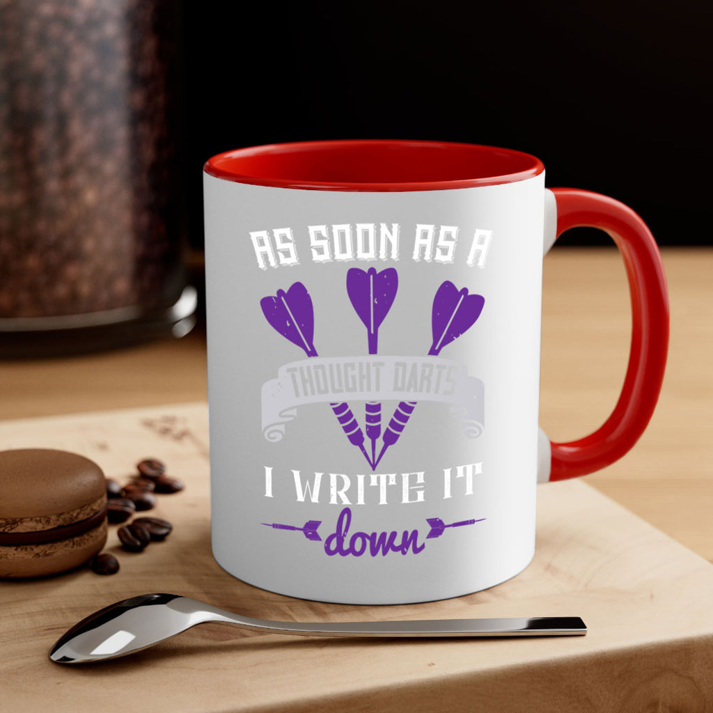 As soon as a thought darts I write it down 1955#- darts-Mug / Coffee Cup