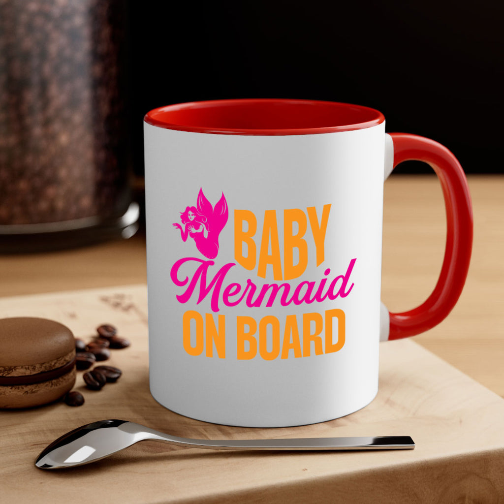 Baby Mermaid On Board 22#- mermaid-Mug / Coffee Cup