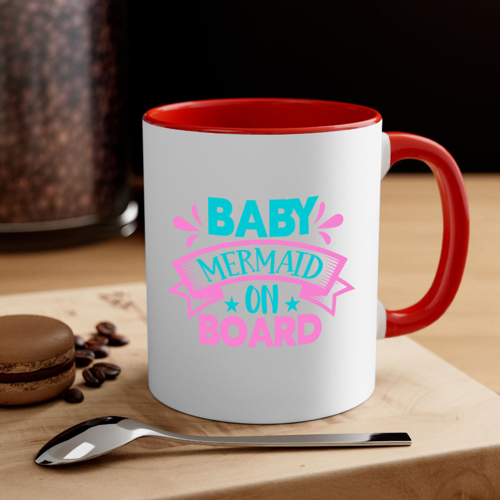 Baby Mermaid On Board 27#- mermaid-Mug / Coffee Cup