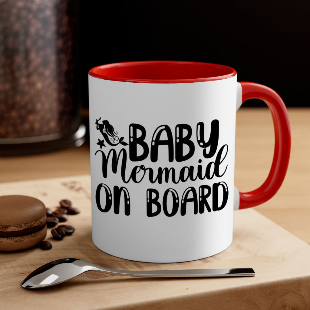 Baby Mermaid on Board 35#- mermaid-Mug / Coffee Cup