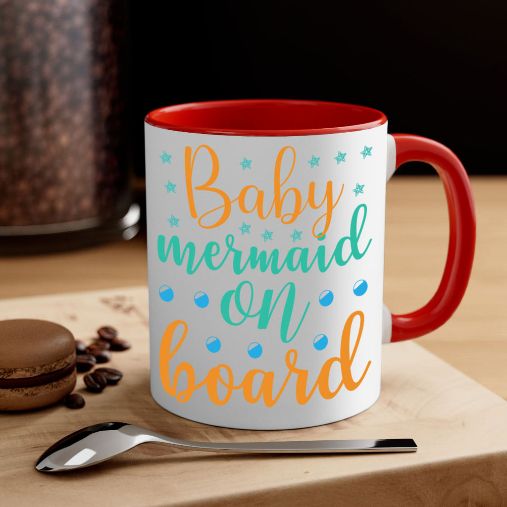 Baby Mermaid on Board 40#- mermaid-Mug / Coffee Cup