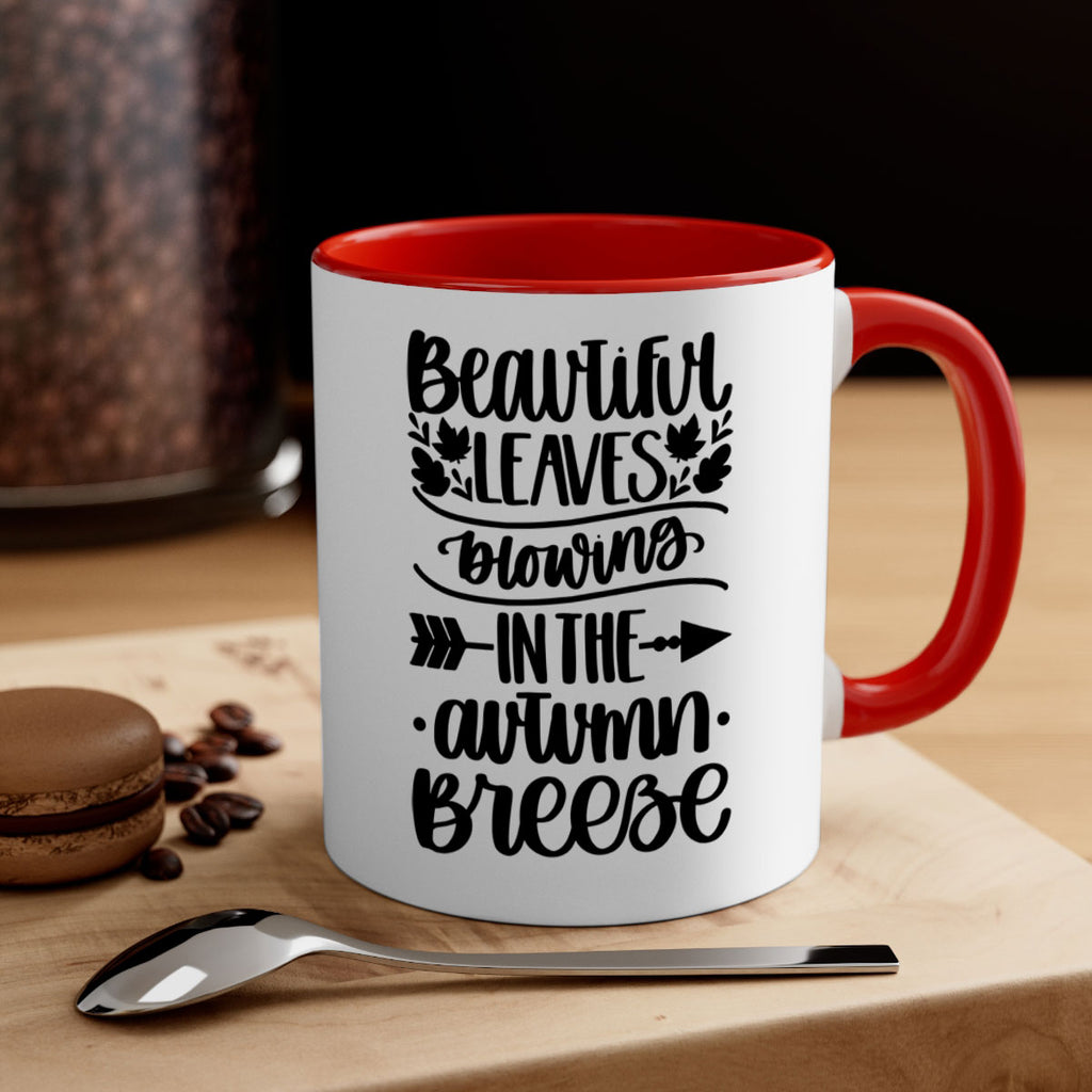 Beautiful Leaves Blowing In The Autumn Breeze 479#- fall-Mug / Coffee Cup