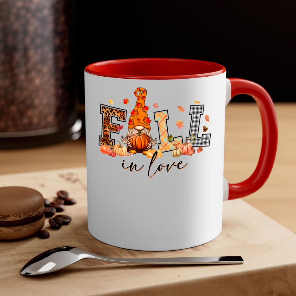 FALLinloveFallGnome 151#- fall-Mug / Coffee Cup