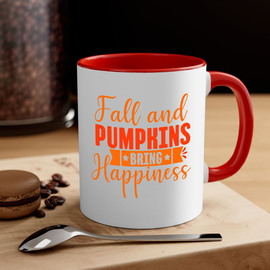Fall And Pumpkins Bring Happiness Design 84#- fall-Mug / Coffee Cup