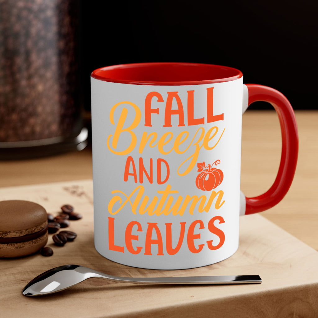 Fall Breeze and Autumn Leaves 92#- fall-Mug / Coffee Cup