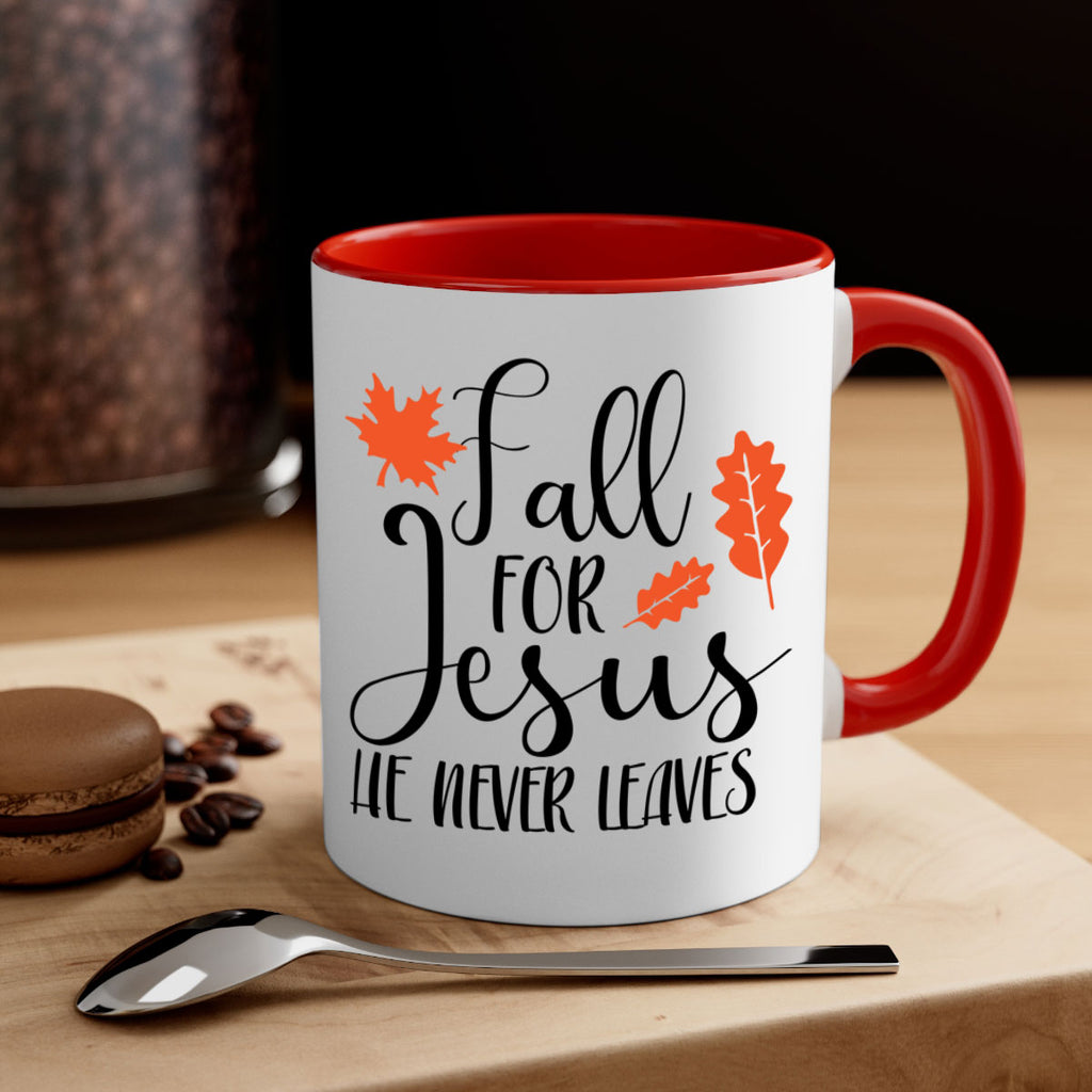 Fall For Jesus He Never Leaves 101#- fall-Mug / Coffee Cup