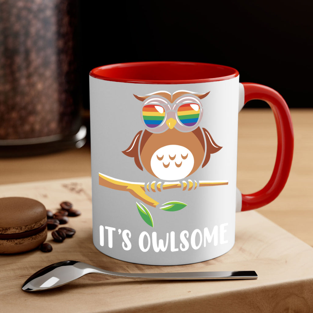 Funny Owl Gift Im Owlsome A TurtleRabbit 7#- owl-Mug / Coffee Cup