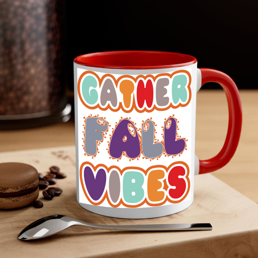 GatherFallVibesdesign 190#- fall-Mug / Coffee Cup
