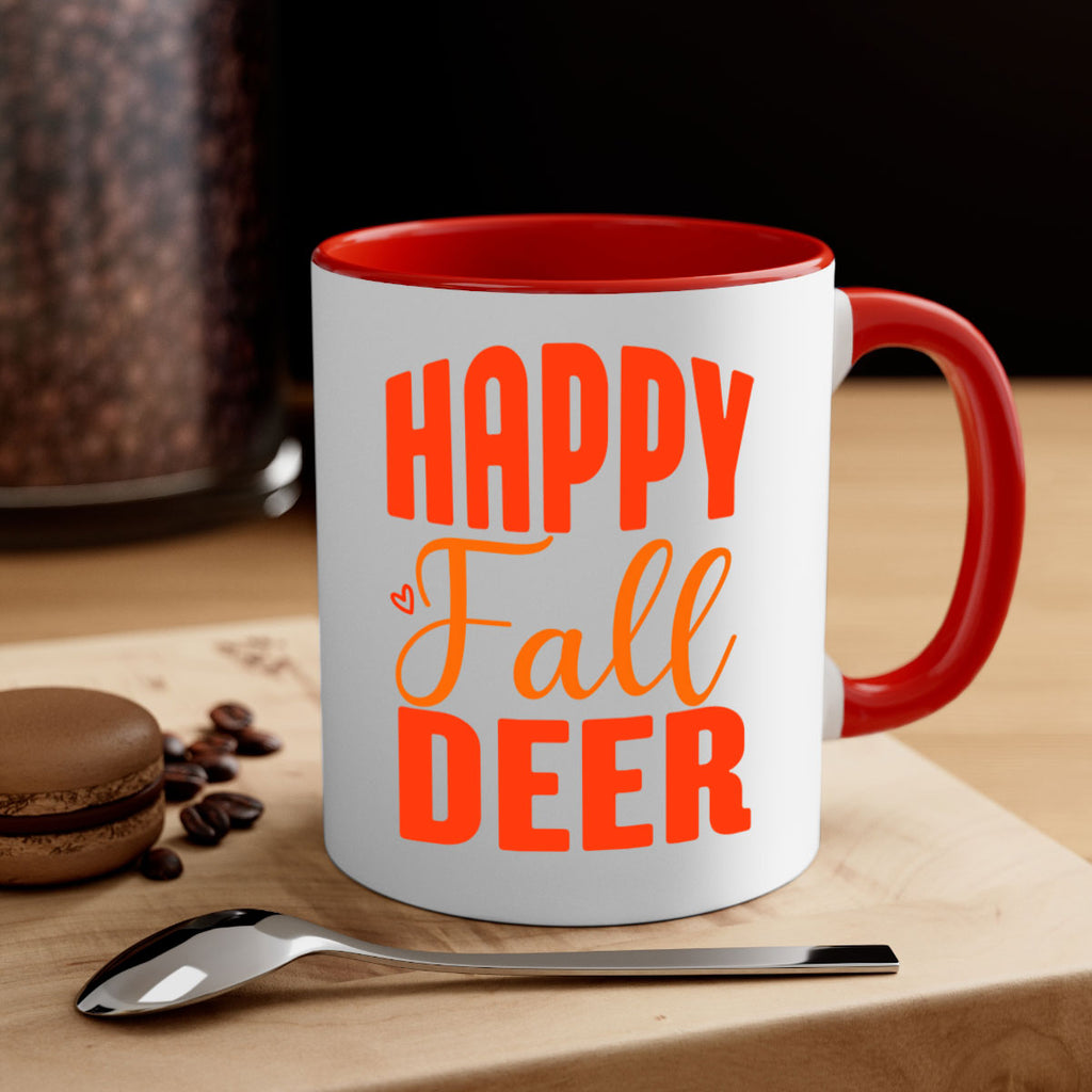 Happy Fall Deer Design 218#- fall-Mug / Coffee Cup