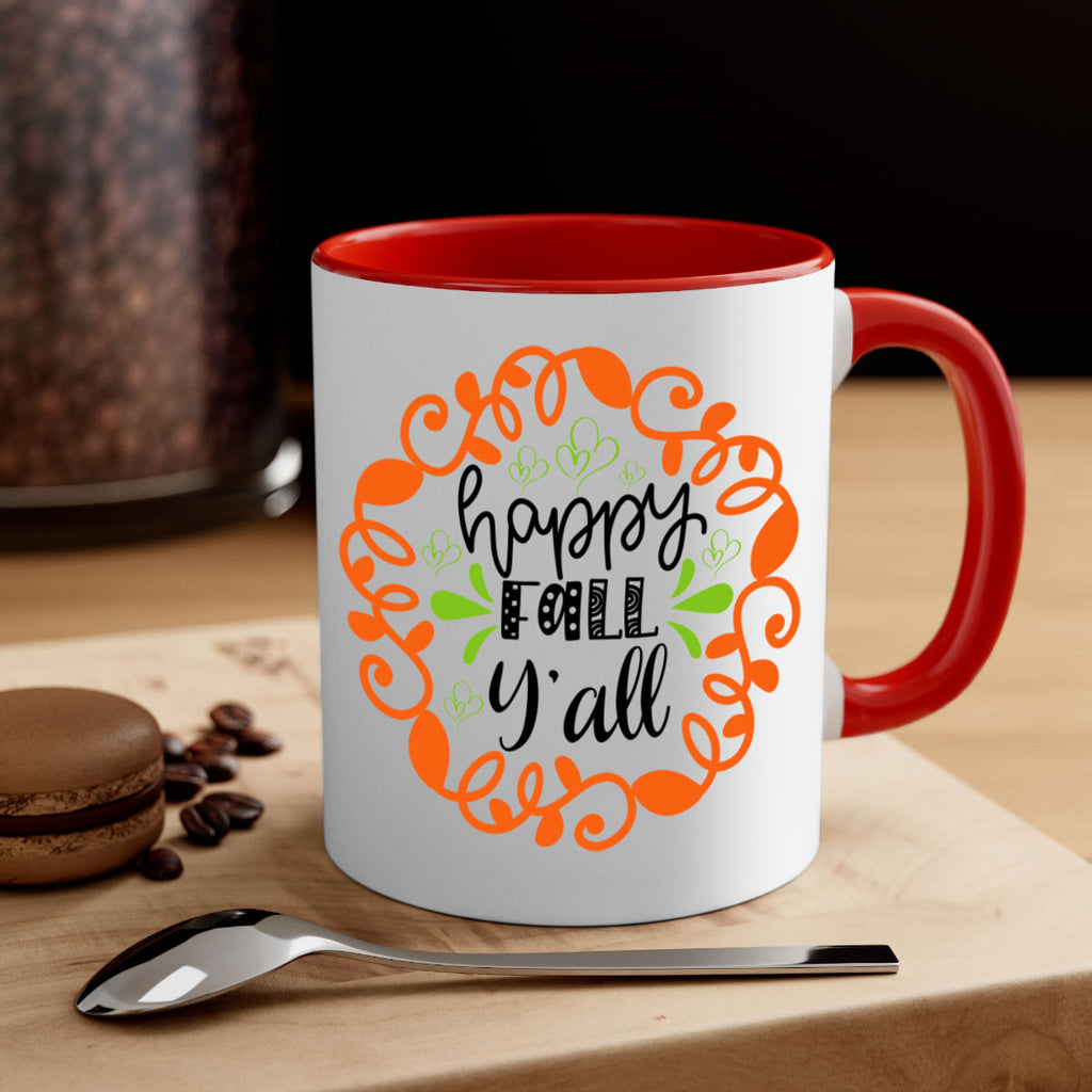 Happy Fall Y all 227#- fall-Mug / Coffee Cup