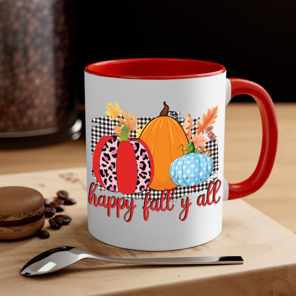 Happy Fall Yall Leopard 229#- fall-Mug / Coffee Cup