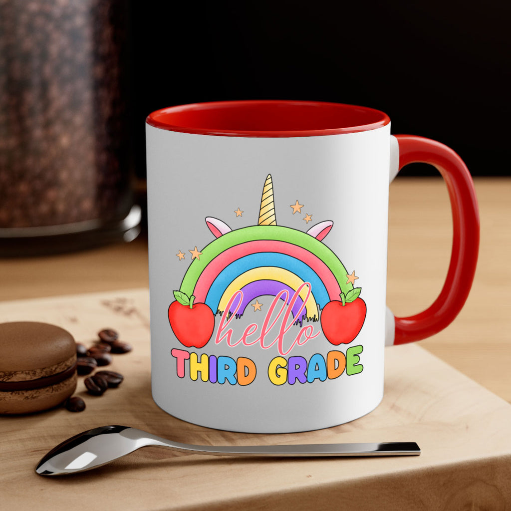 Hello 3rd Grade Unicorn Rainbow 13#- Third Grade-Mug / Coffee Cup