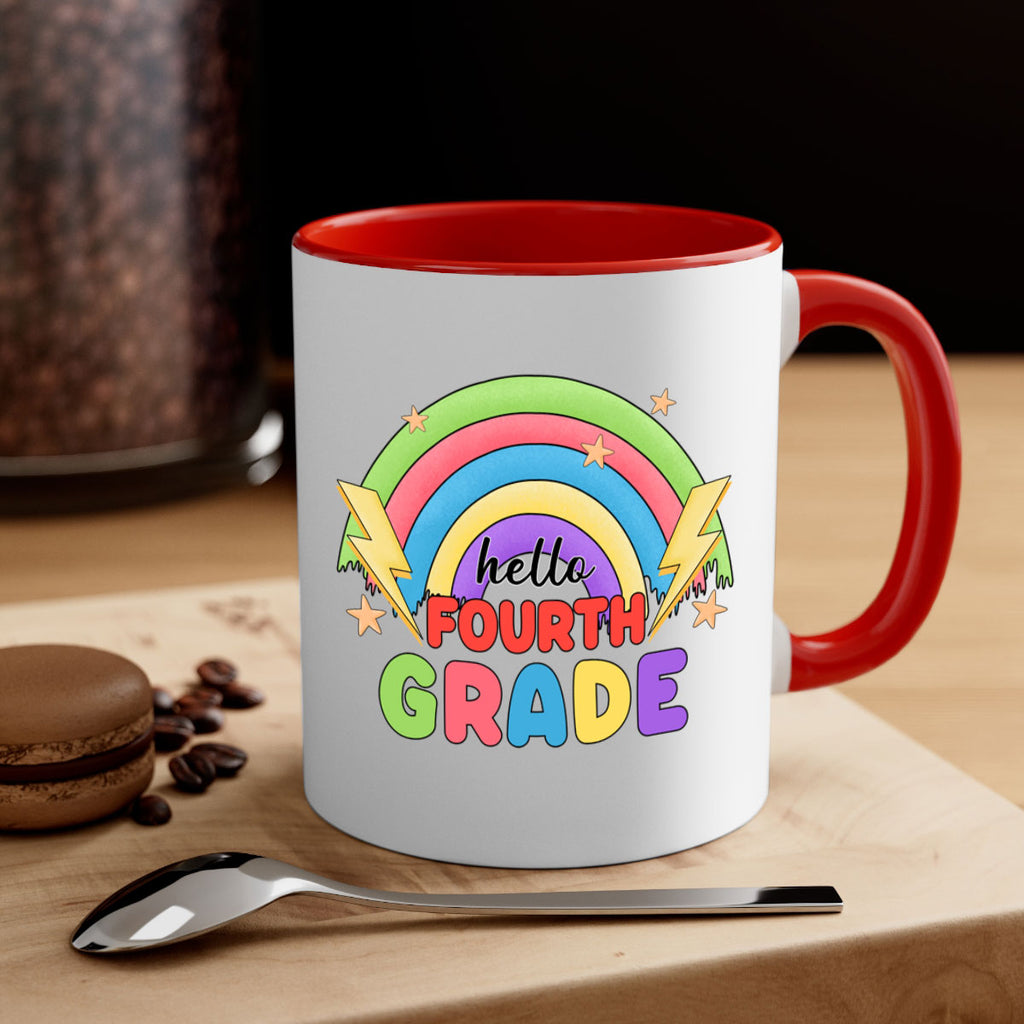 Hello 4th Grade Rainbow 13#- 4th grade-Mug / Coffee Cup