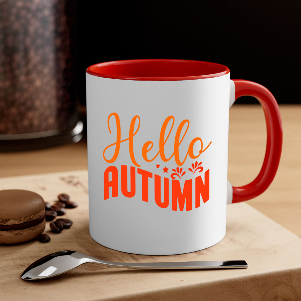 Hello Autumn Design 268#- fall-Mug / Coffee Cup