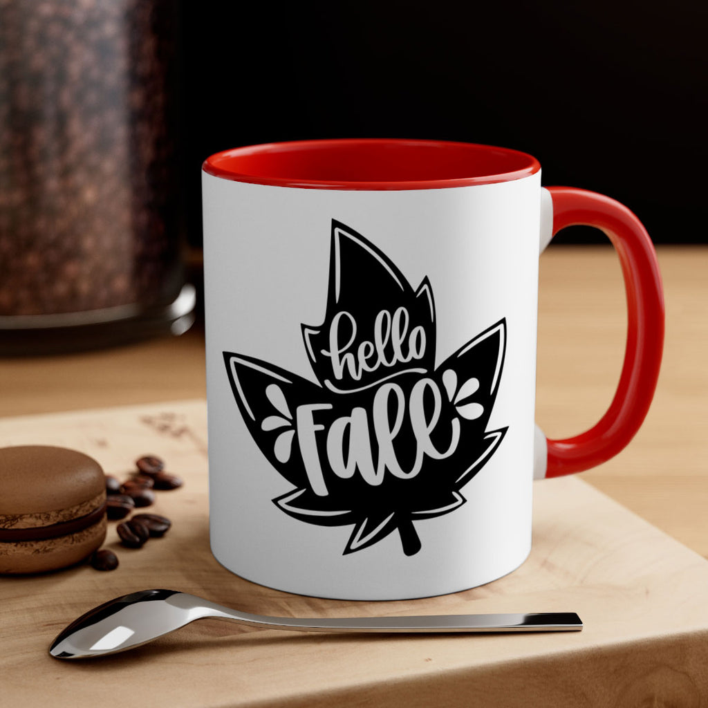 Hello Fall 494#- fall-Mug / Coffee Cup