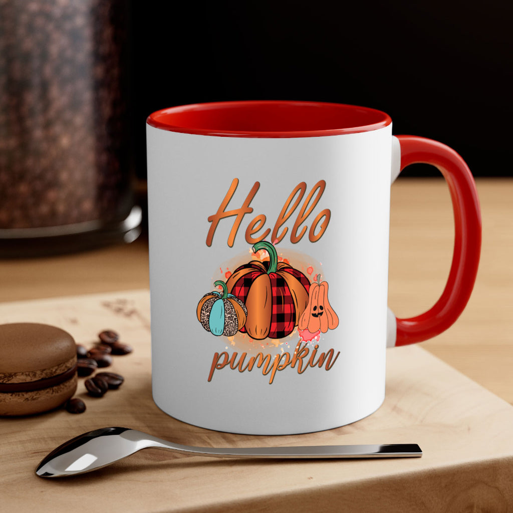 Hello Pumpkin 284#- fall-Mug / Coffee Cup