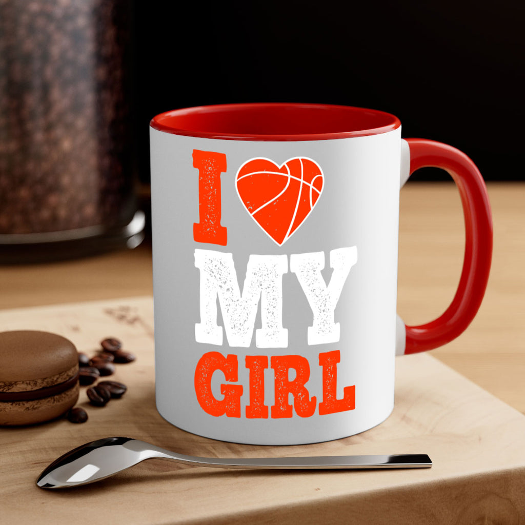 I love my girl 1107#- basketball-Mug / Coffee Cup